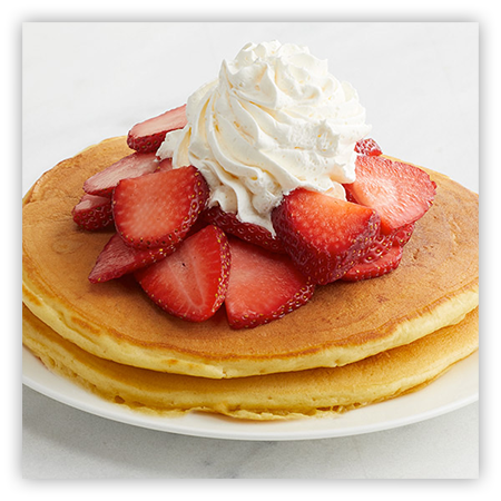 short stack of pancakes