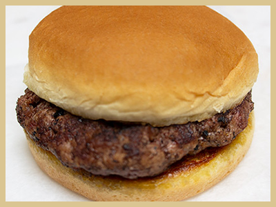 One hamburger